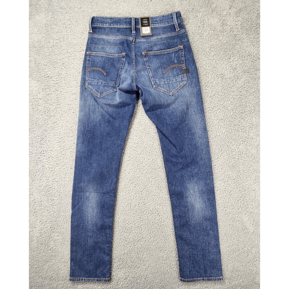 G-Star RAW D-Staq 5-Pocket Slim Jeans Mens 28x31 Faded Cobalt NWT Stretch Denim
